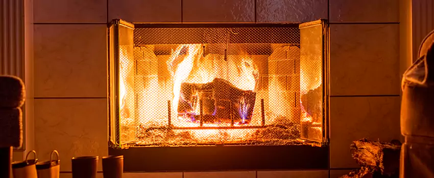 Mendota Hearth Landscape Fireplace Installation in Duncanville, Texas