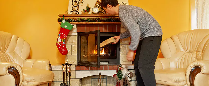 Rusted Metal Fireplace Restoration in Duncanville, Texas