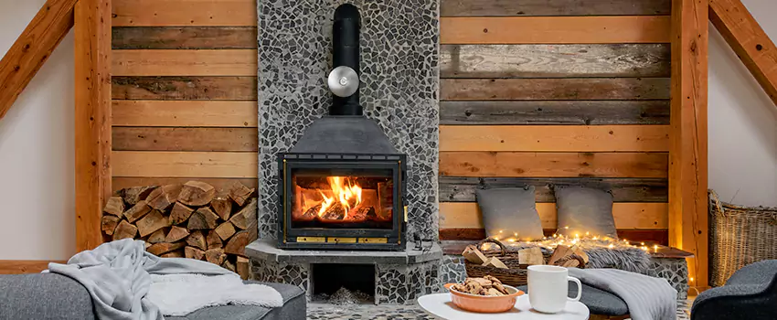 Thelin Hearth Products Direct Vent Gas Stove Fireplace Inspection in Duncanville, Texas